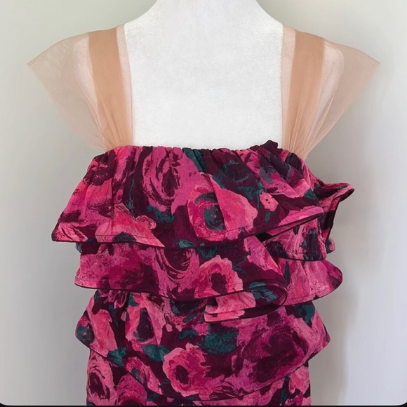 Lanvin for H&M NWT Floral Tiered Dress - Picture 2 of 8